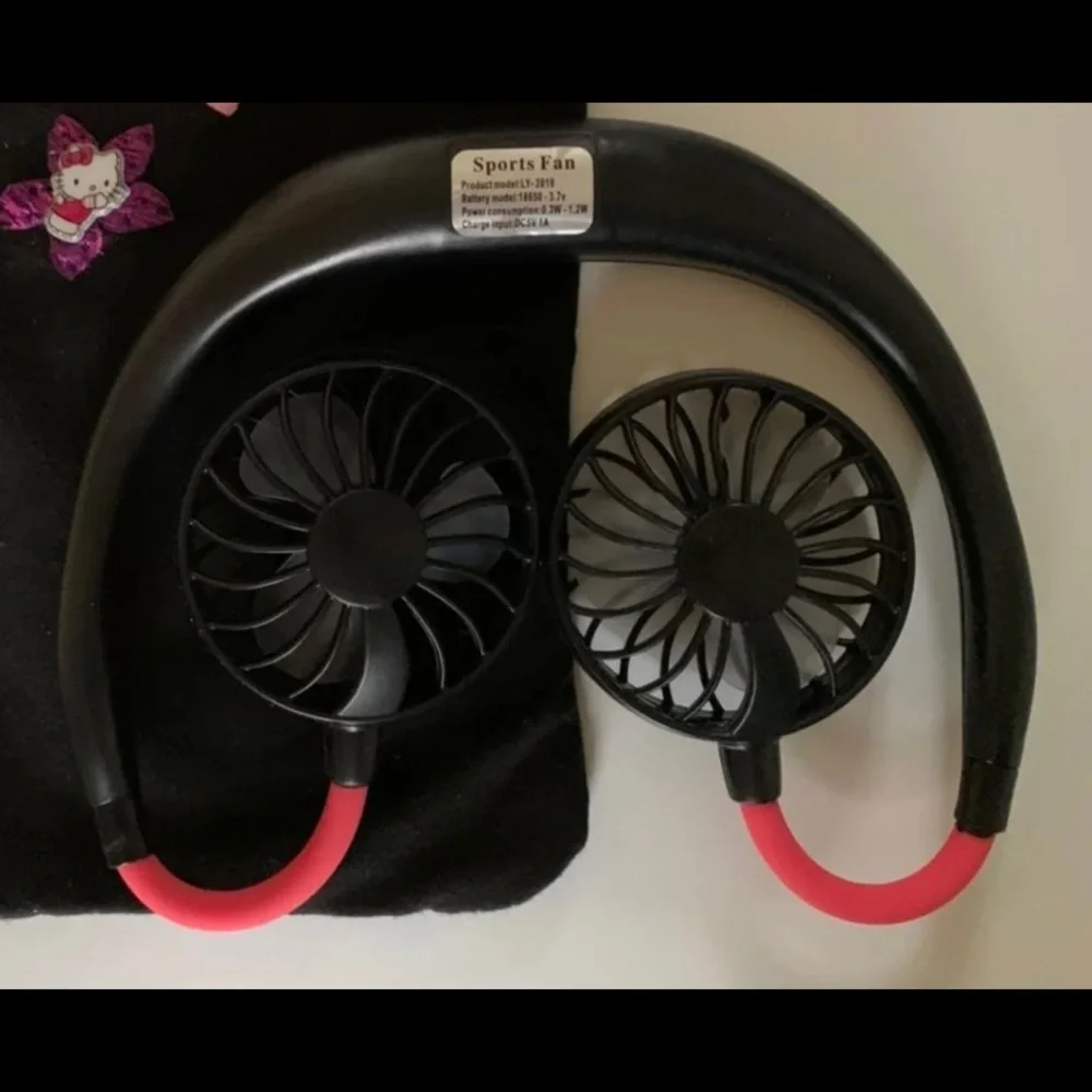 Rechargeable USB Neckband Cooling Fan